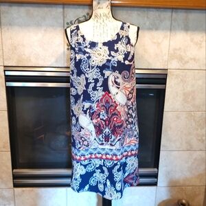 Lila Rose Size 6 Paisley Blue Dress!